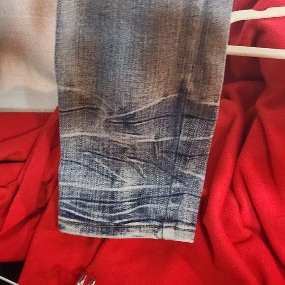 Rue21 Premium Supreme Flex Destroyed Skinny Cotton Span Jeans Mens Size 26/30 - Picture 7 of 16